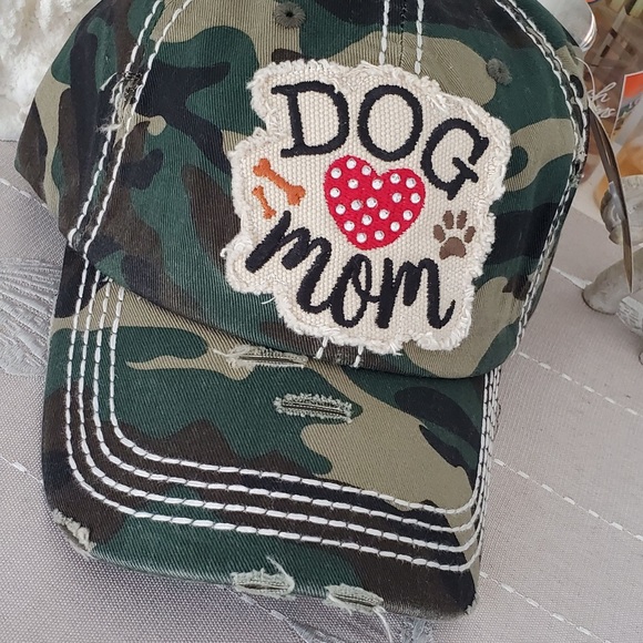 Camouflage/Heart DOG MOM baseball cap - Picture 4 of 6